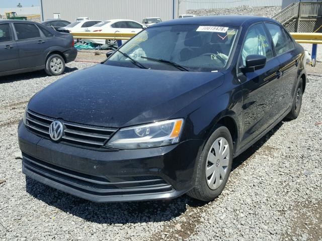 3VW2K7AJ2FM327408 - 2015 VOLKSWAGEN JETTA BASE BLACK photo 2