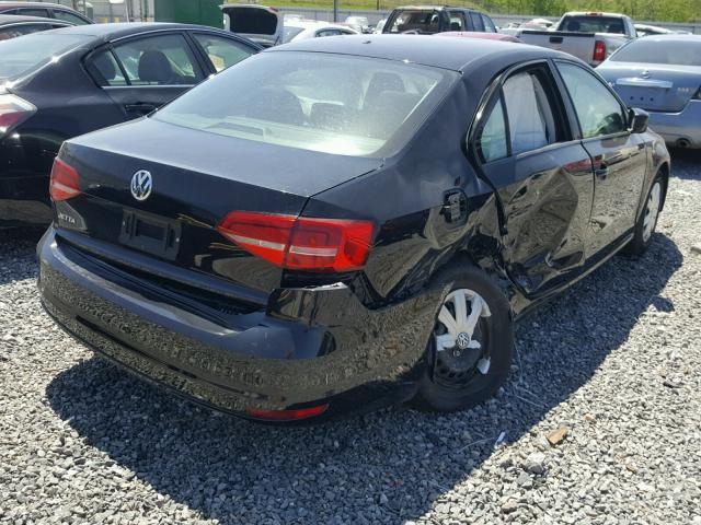 3VW2K7AJ2FM327408 - 2015 VOLKSWAGEN JETTA BASE BLACK photo 4