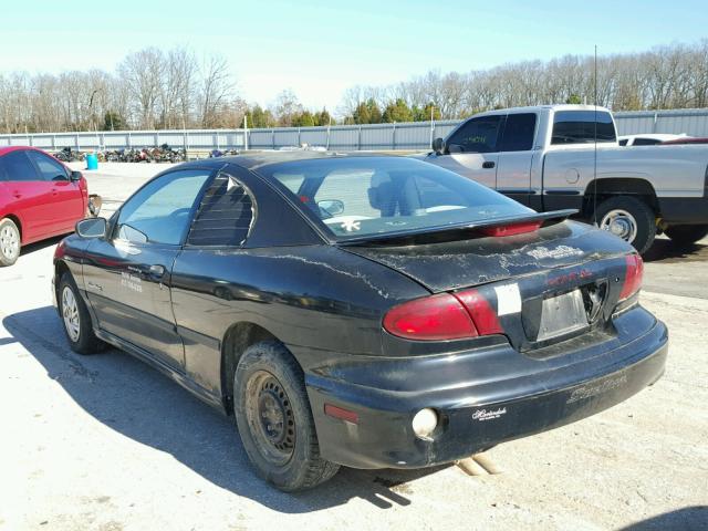 1G2JB124217141055 - 2001 PONTIAC SUNFIRE SE BLACK photo 3