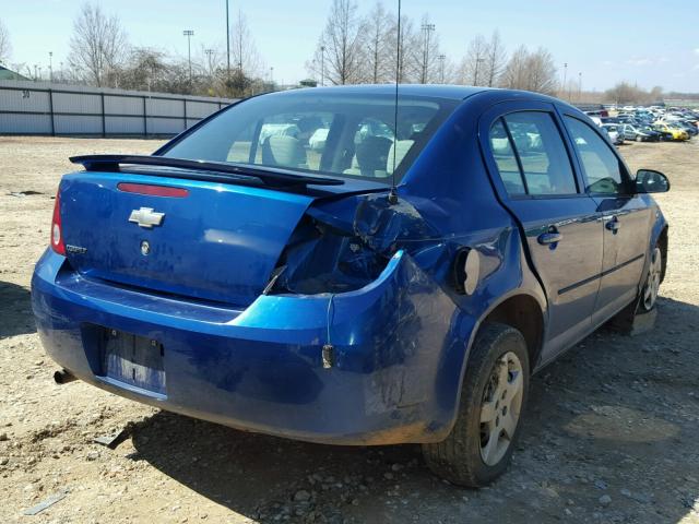 1G1AK52F657581024 - 2005 CHEVROLET COBALT BLUE photo 4