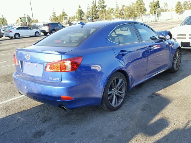 JTHBF5C25D5192315 - 2013 LEXUS IS 250 BLUE photo 4