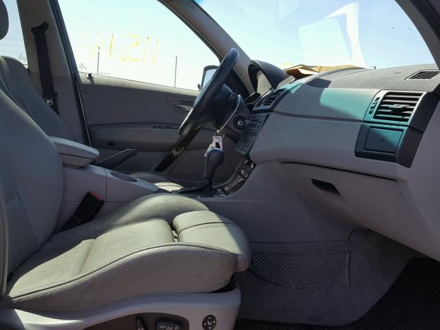 WBXPA93466WD33877 - 2006 BMW X3 3.0I SILVER photo 5