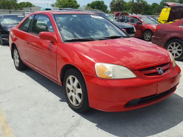 1HGEM21963L044608 - 2003 HONDA CIVIC EX RED photo 1