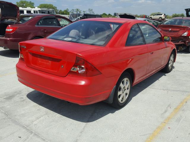 1HGEM21963L044608 - 2003 HONDA CIVIC EX წითელი ფოტო 4