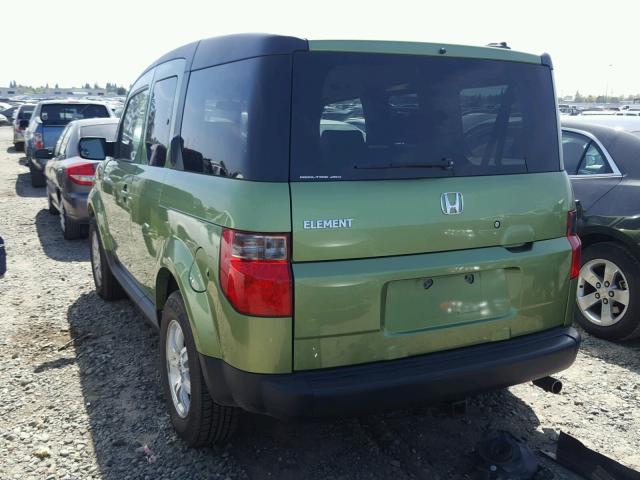 5J6YH287X6L013140 - 2006 HONDA ELEMENT EX GREEN photo 3