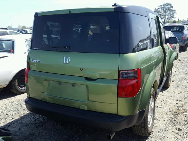 5J6YH287X6L013140 - 2006 HONDA ELEMENT EX GREEN photo 4