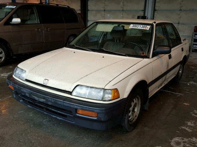 1HGED3548JA045109 - 1988 HONDA CIVIC DX CREAM photo 2