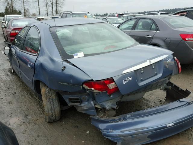 1MEFM55S0YG624372 - 2000 MERCURY SABLE LS P BLUE photo 3