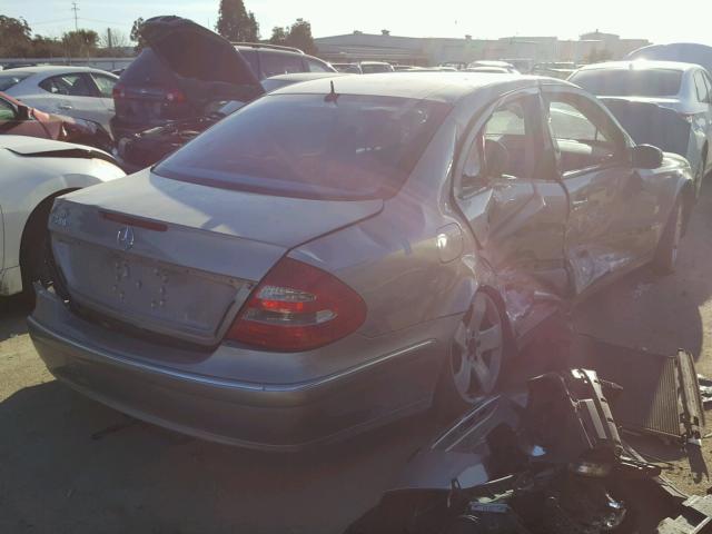 WDBUF70JX5A750233 - 2005 MERCEDES-BENZ E 500 SILVER photo 4