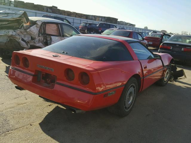 1G1AY0785E5146213 - 1984 CHEVROLET CORVETTE RED photo 4