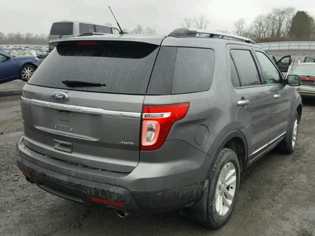 1FM5K8D80EGA52463 - 2014 FORD EXPLORER X CHARCOAL photo 4