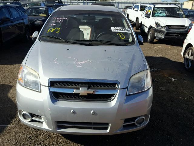 KL1TG5DE9BB244692 - 2011 CHEVROLET AVEO LT SILVER photo 9