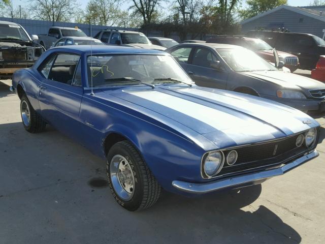 123377N231622 - 1967 CHEVROLET CAMARO BLUE photo 1