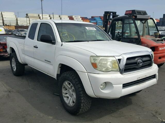 5TETU62N85Z076960 - 2005 TOYOTA TACOMA PRE WHITE photo 1