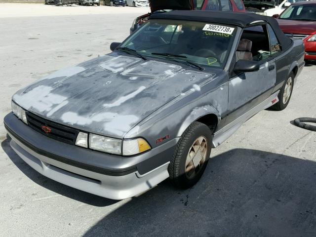 1G1JF31WXJ7233909 - 1988 CHEVROLET CAVALIER Z SILVER photo 2