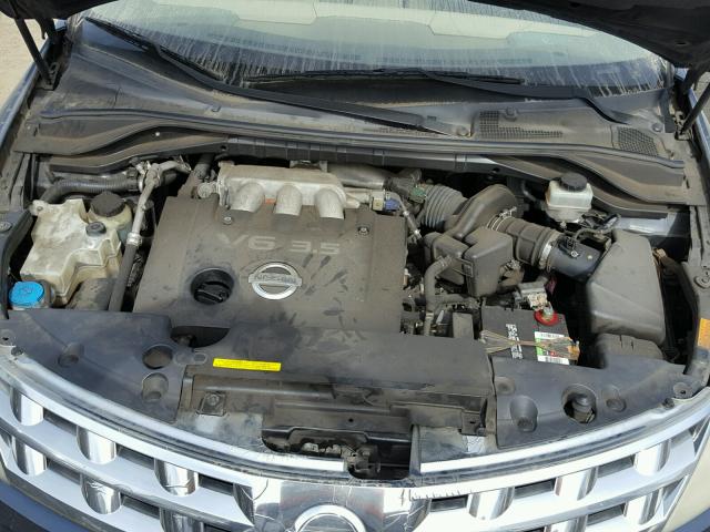 JN8AZ08T63W100893 - 2003 NISSAN MURANO SL BLUE photo 7