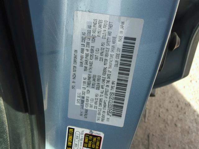 JM3ER293370120168 - 2007 MAZDA CX-7 WHITE photo 10