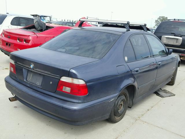 WBADN53462GF70447 - 2002 BMW 540 I BLUE photo 4