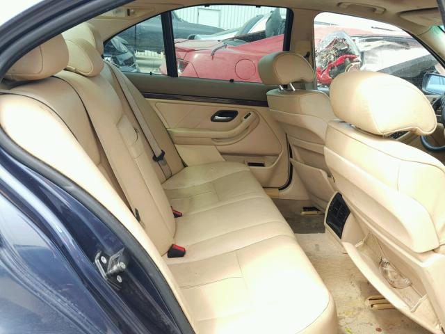 WBADN53462GF70447 - 2002 BMW 540 I BLUE photo 6