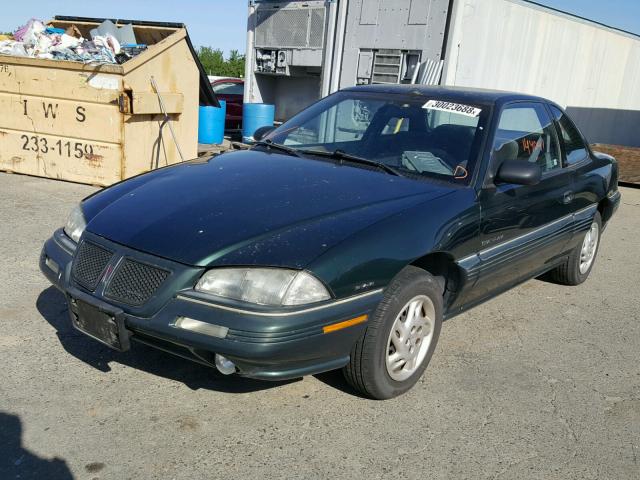 1G2NE15D2SM572714 - 1995 PONTIAC GRAND AM S GREEN photo 2