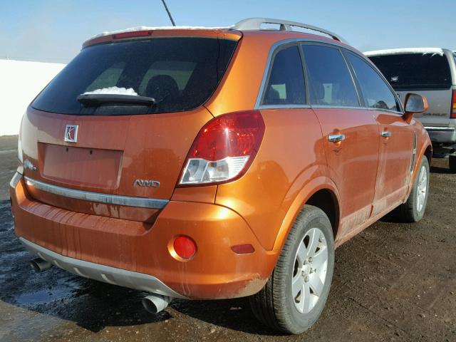 3GSDL63738S595083 - 2008 SATURN VUE XR ORANGE photo 4