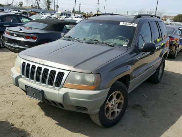 1J4G248S1YC391315 - 2000 JEEP GRAND CHER GRAY photo 2