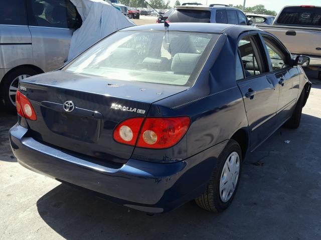 2T1BR32E95C424735 - 2005 TOYOTA COROLLA CE BLUE photo 4