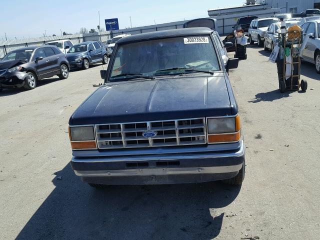 1FTCR14T3KPB36548 - 1989 FORD RANGER SUP BLUE photo 9