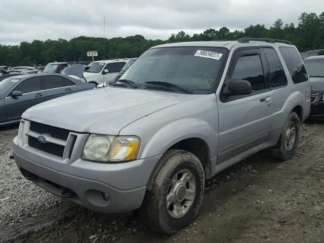 1FMYU70E62UC22206 - 2002 FORD EXPLORER S SILVER photo 2