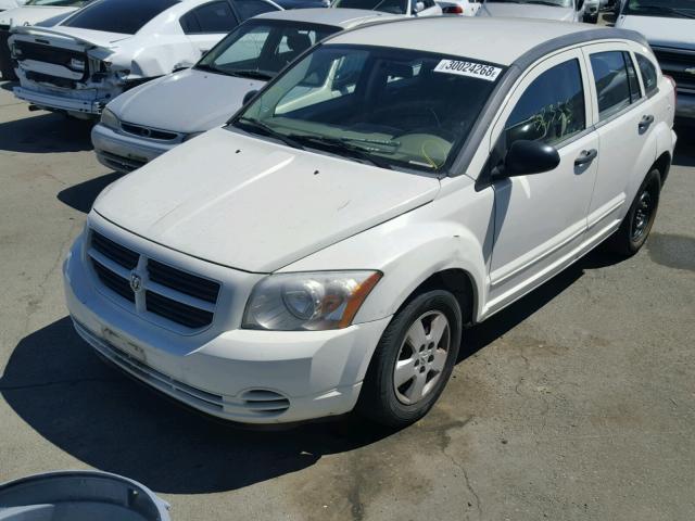 1B3HB28BX8D582807 - 2008 DODGE CALIBER WHITE photo 2