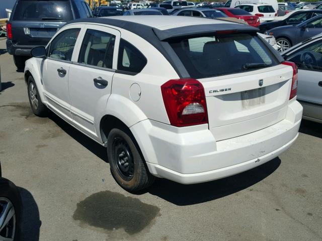 1B3HB28BX8D582807 - 2008 DODGE CALIBER WHITE photo 3