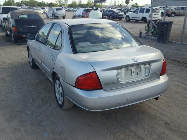 3N1CB51D84L916345 - 2004 NISSAN SENTRA 1.8 SILVER photo 3