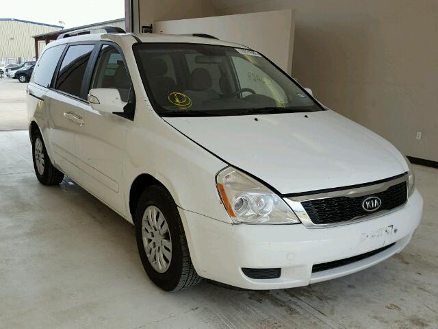 KNDMG4C77C6418697 - 2012 KIA SEDONA LX WHITE photo 1