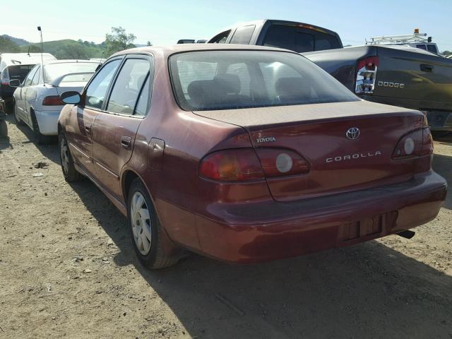 1NXBR12E71Z494151 - 2001 TOYOTA COROLLA CE RED photo 3