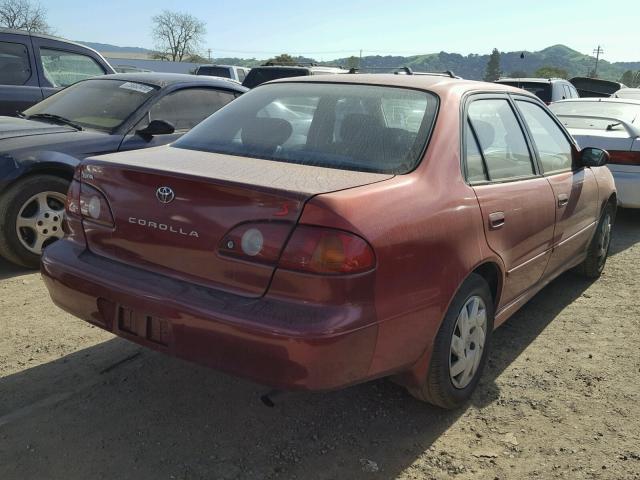 1NXBR12E71Z494151 - 2001 TOYOTA COROLLA CE RED photo 4