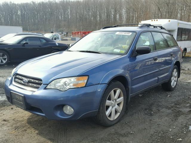 4S4BP61C077305222 - 2007 SUBARU LEGACY OUT BLUE photo 2