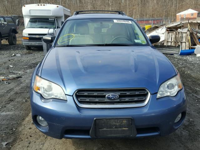 4S4BP61C077305222 - 2007 SUBARU LEGACY OUT BLUE photo 9