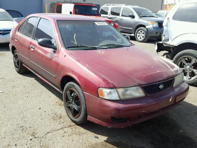 1N4AB41D6WC707480 - 1998 NISSAN SENTRA E RED photo 1