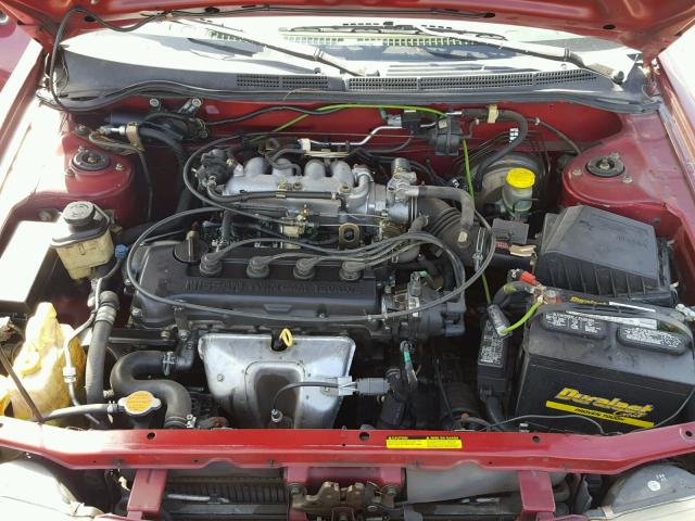 1N4AB41D6WC707480 - 1998 NISSAN SENTRA E RED photo 7