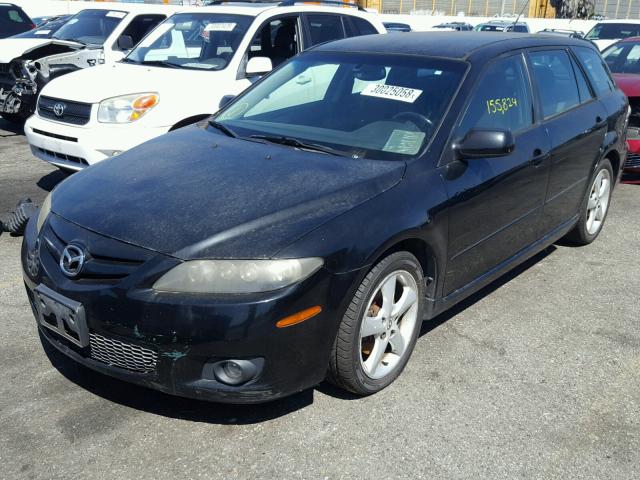 1YVHP82D965M03302 - 2006 MAZDA 6 S BLACK photo 2