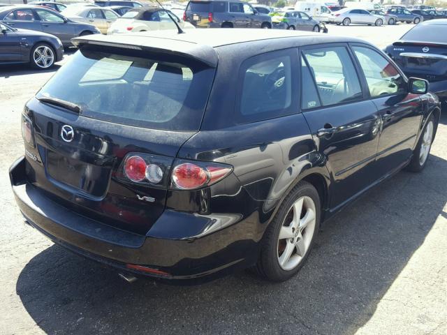 1YVHP82D965M03302 - 2006 MAZDA 6 S BLACK photo 4