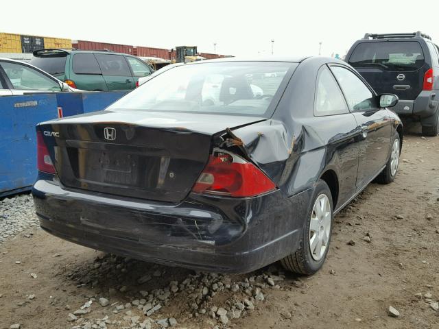 1HGEM21951L029983 - 2001 HONDA CIVIC SI BLACK photo 4