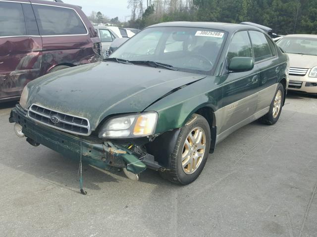 4S3BE6860Y7215306 - 2000 SUBARU LEGACY OUT GREEN photo 2