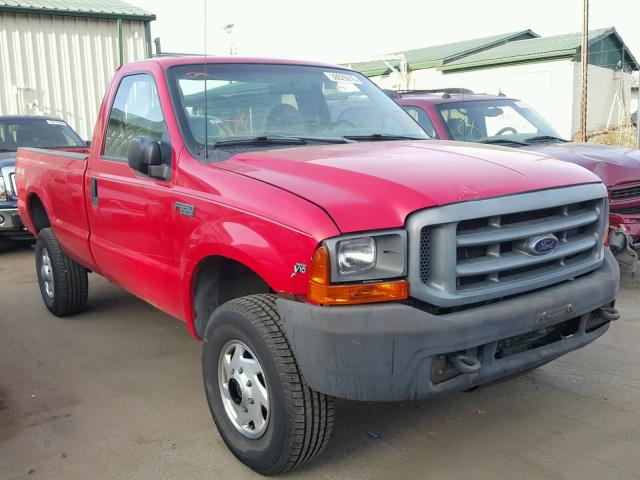 1FTSF31S5XEC10485 - 1999 FORD F350 SRW S RED photo 1