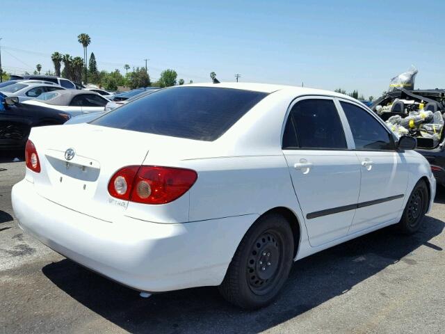 1NXBR32E57Z817116 - 2007 TOYOTA COROLLA WHITE photo 4