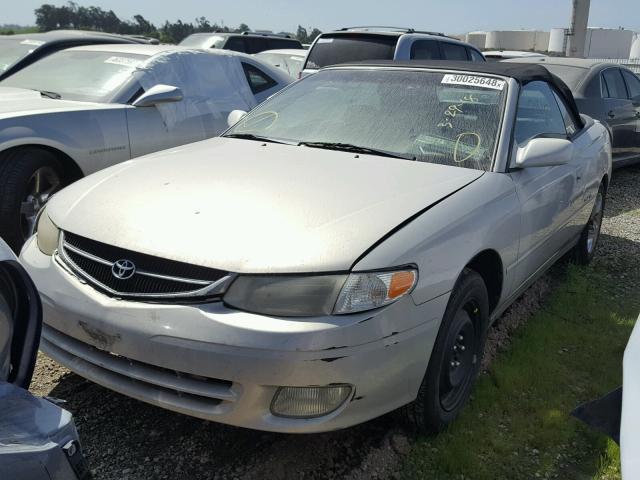 2T1FF28P41C539279 - 2001 TOYOTA CAMRY SOLA SILVER photo 2