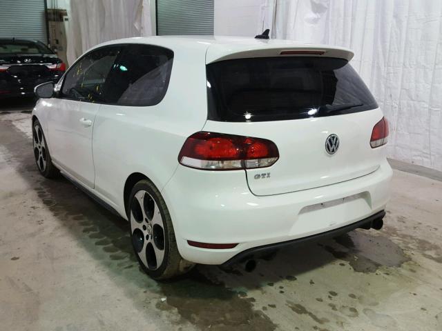 WVWED7AJ7CW228430 - 2012 VOLKSWAGEN GTI WHITE photo 3