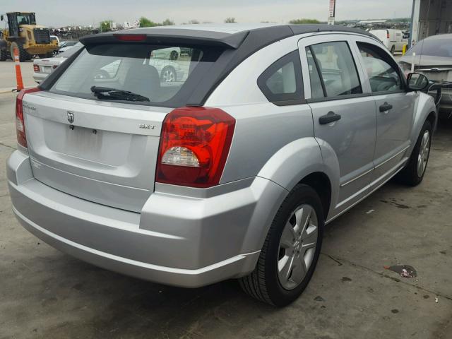 1B3JB48B37D503506 - 2007 DODGE CALIBER SX SILVER photo 4