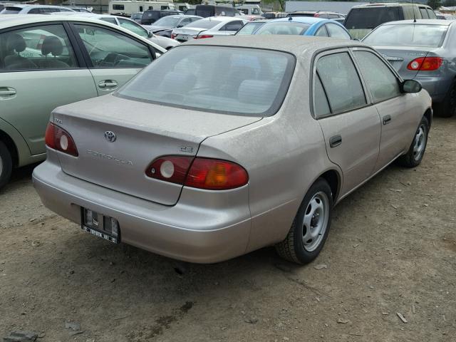 1NXBR12E91Z546931 - 2001 TOYOTA COROLLA CE GOLD photo 4