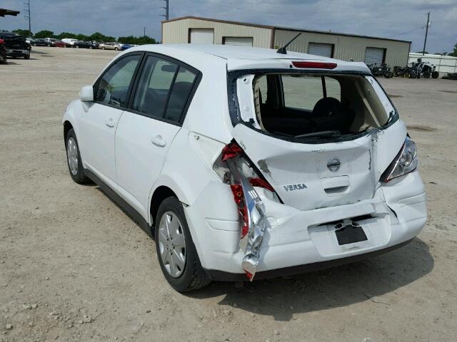 3N1BC1CP3AL408482 - 2010 NISSAN VERSA S WHITE photo 3